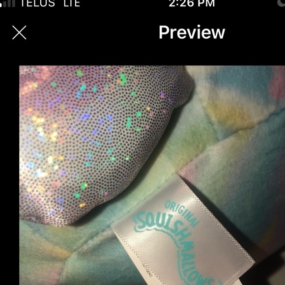 SQUISHMALLOWS Kellytoy Anouk The Tye Dye Unicorn Plush Mystery Plush 8” - Picture 3 of 4